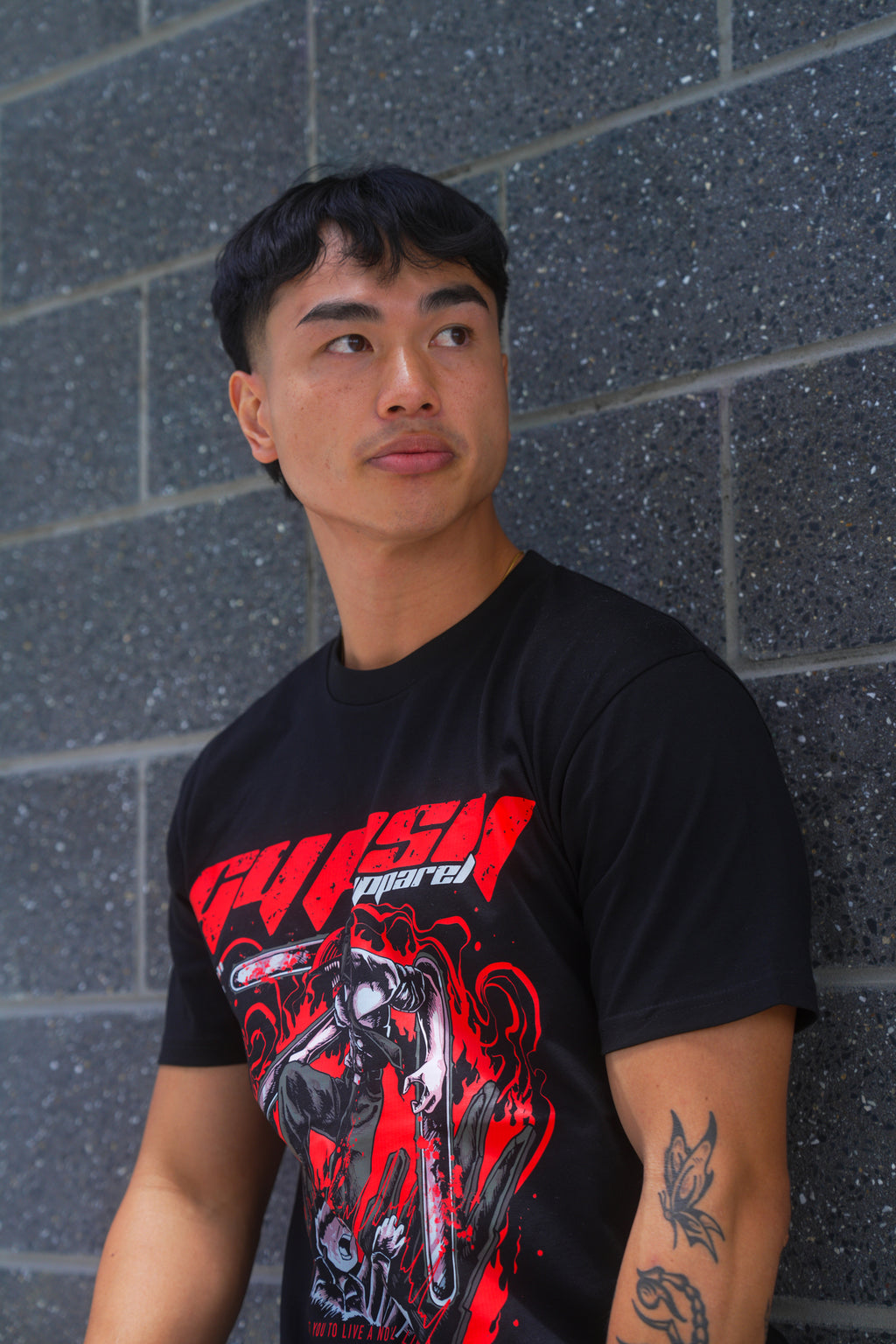 Dog & chainsaw 01 T-Shirt